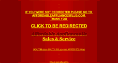 Desktop Screenshot of affordable-appliances.com